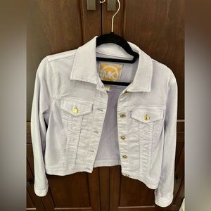 NWOT Michael Kors lavender,cotton stretch jacket.
